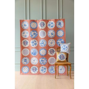 Tilda Quilt Kit Plate Collection Quilt Terracotta