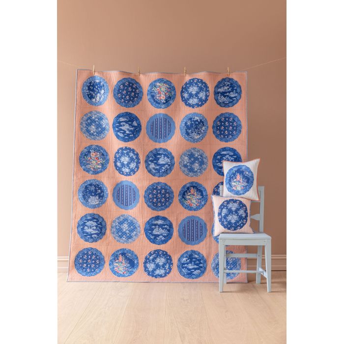 Tilda Quilt Kit Plate Collection Quilt Dusty Peach