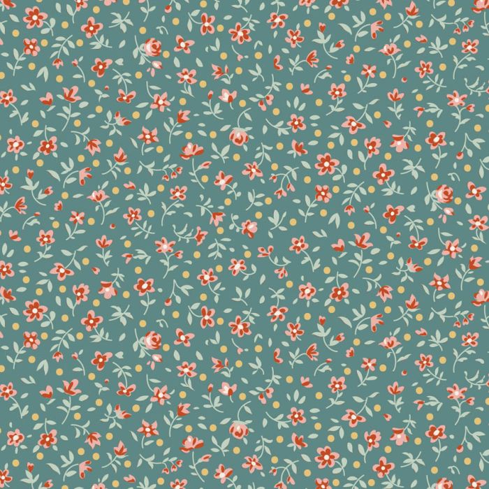 Tilda Village Life Mae Teal