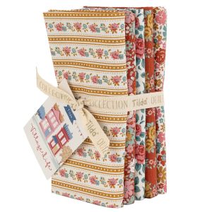 Tilda Fat Quarter Bundle Village Life Rust Ochre