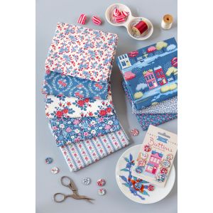 Tilda Fat Quarter Bundle Village Life Blue