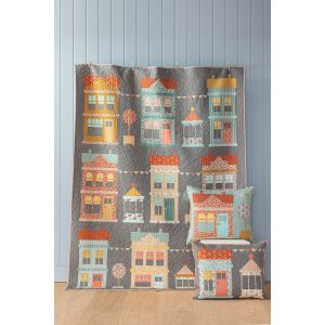 Tilda Quilt Kit Village Life Quilt Charcoal