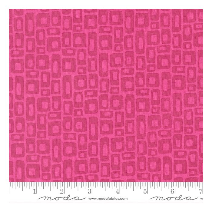 Moda Fabrics Scenery Marshmallow Fuchsia