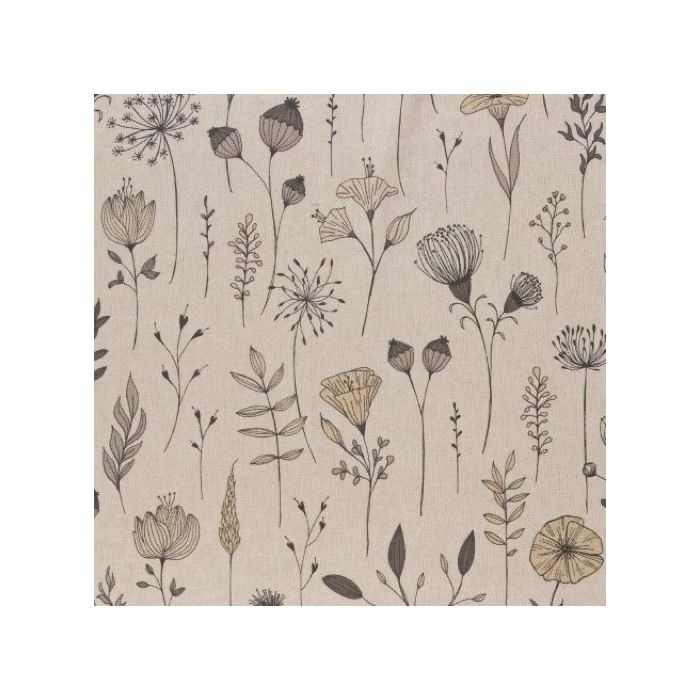 Swafing Dekostoff Amar beige mit großen Blumen und Blättern