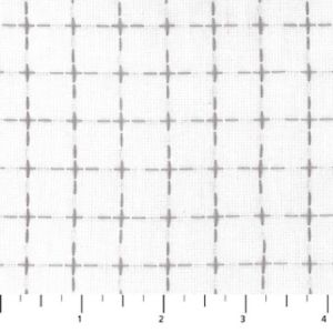 Figo Fabrics Haptic Wovens Cross White