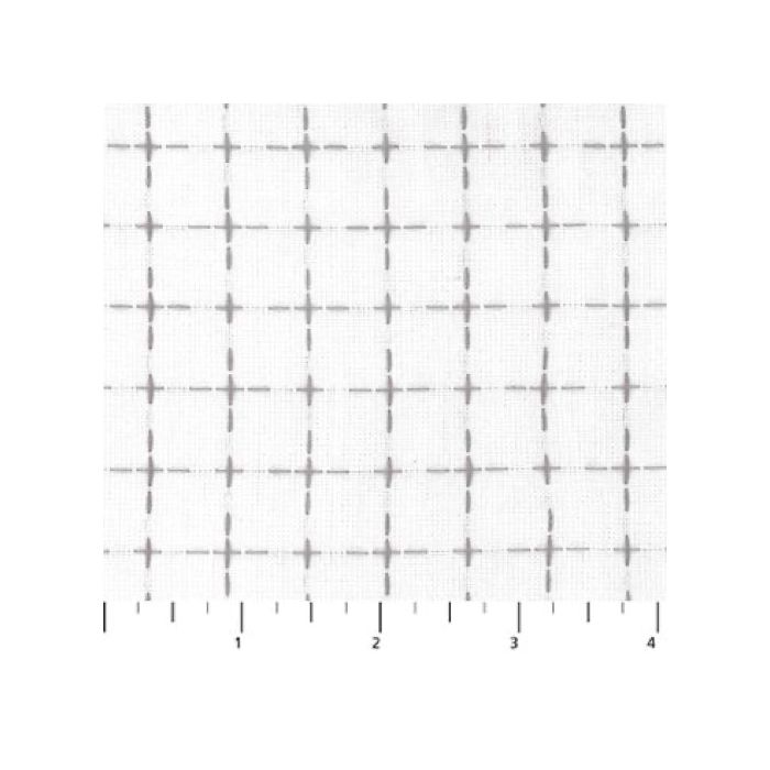 Figo Fabrics Haptic Wovens Cross White