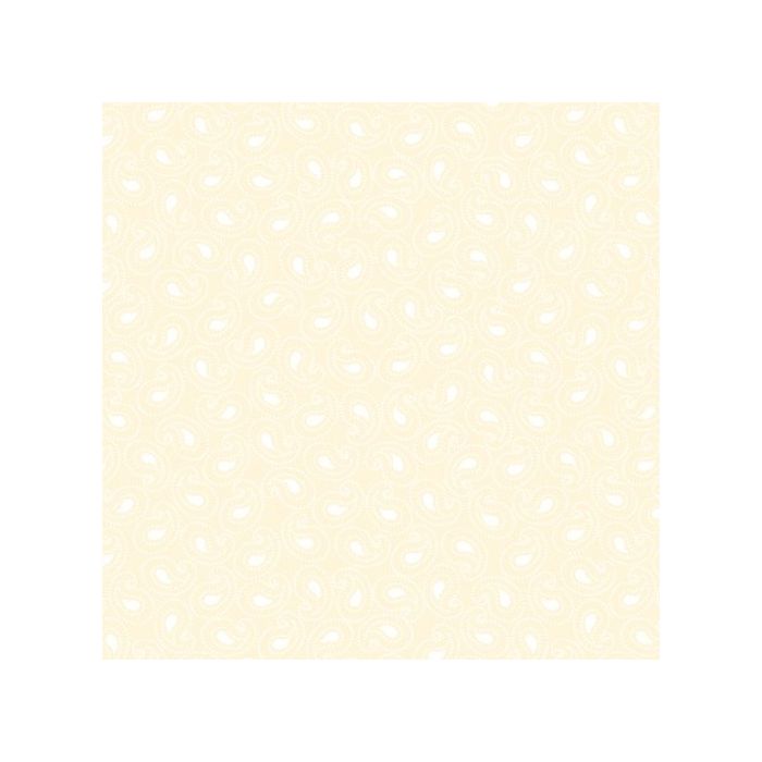 QT Stoff Illusions Paisley creme