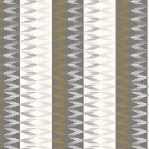 Cotton and Steel Early Twilight Sunset Stripe Rocky Coast Metallic
