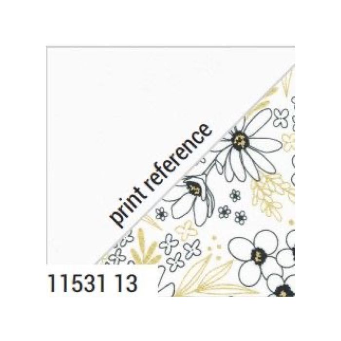 Moda Fabrics Gilded Flower Arrangement Paper White