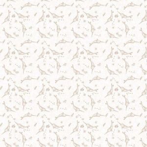 Figo Fabrics Calm Waters Narwhals Cream
