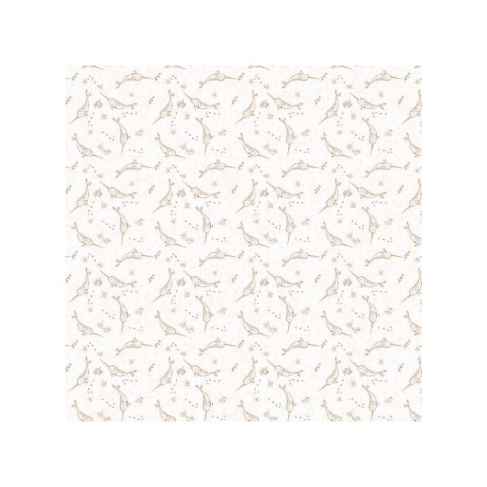 Figo Fabrics Calm Waters Narwhals Cream