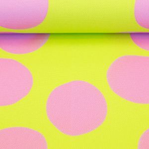 Colourful Collection Neongrün Rosa mit großen Punkten by Cherry Picking
