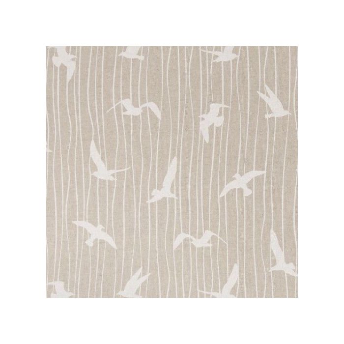 Swafing Dekostoff Amar beige mit weißen Möwen
