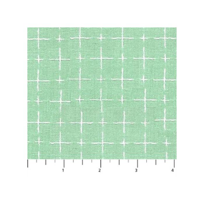 Figo Fabrics Haptic Wovens Cross Mint