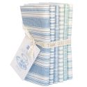 Tilda Fat Quarter Bundle Tea Towel türkis und blau