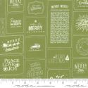 Moda Fabrics Christmas Cards grün