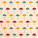 Swafing Webware Timo naturweiß mit bunten Regenschirmen