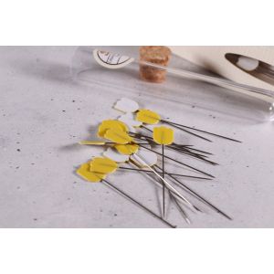 Tulip Hiroshima Stecknadeln mit Zellulosekopfe Tulpe gelb