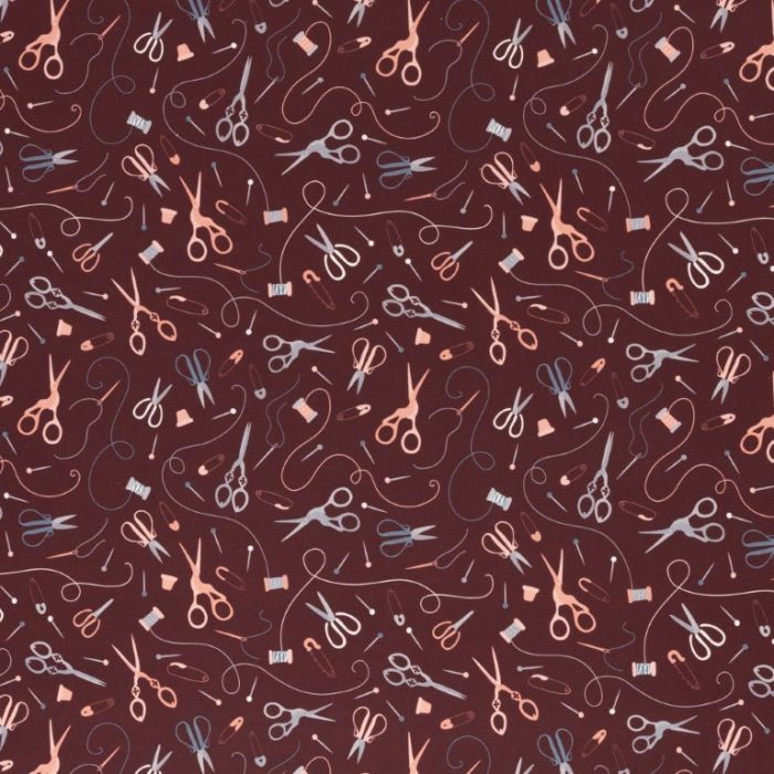 Swafing Webware Tailor bordeaux mit Nähzubehör