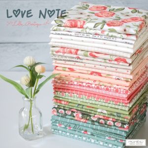 Moda Fabrics Love Note Roses in Bloom Floral Dusty Cloud