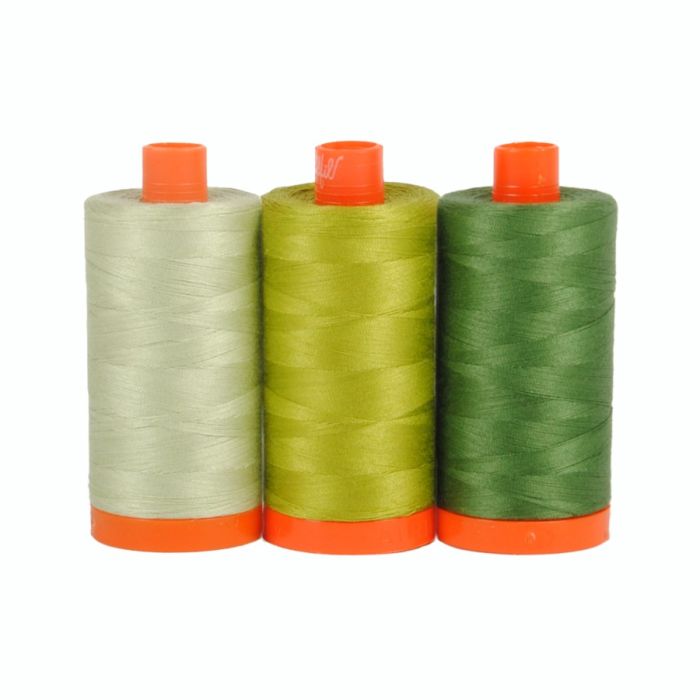 Aurifil Set Color Builders Dolomite Grün