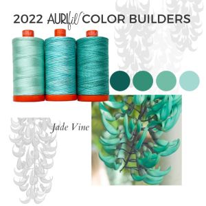 Aurifil Set Color Builders Jade Vine 50 WT