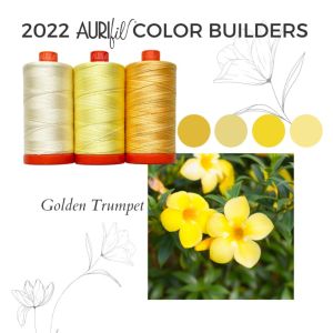 Aurifil Set Color Builders Golden Trumpet 50 WT