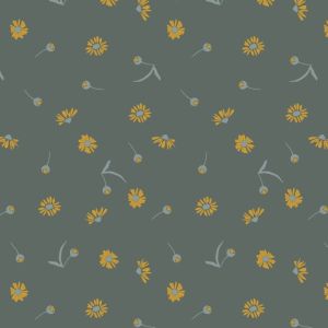 Cotton and Steel Canyon Springs Chamomile Slate