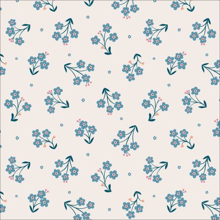 Cloud9 Fabrics Tiny and Wild Forget Me Not