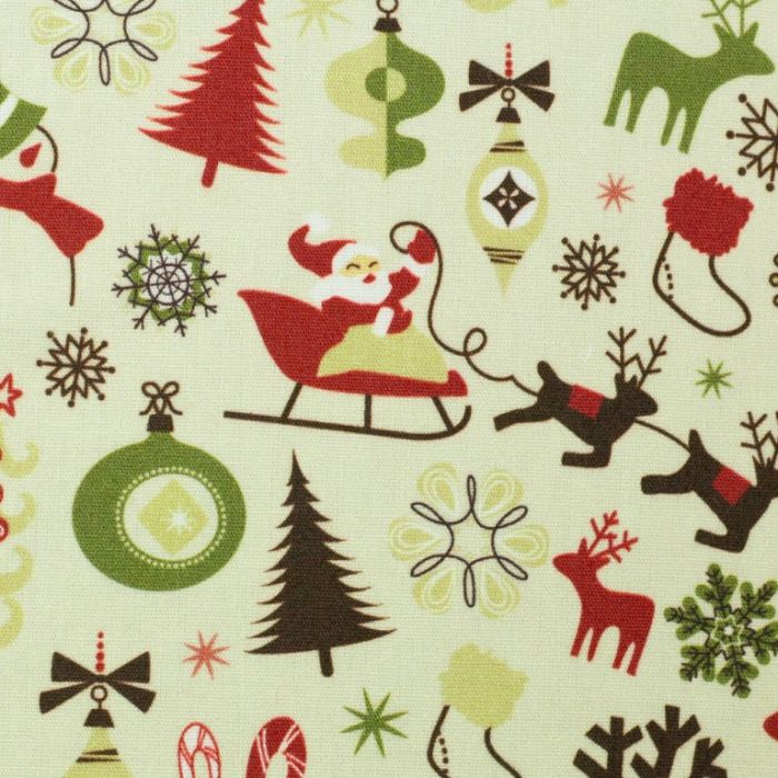 Swafing Webware Maria lindgrün mit Weihnachtsmann