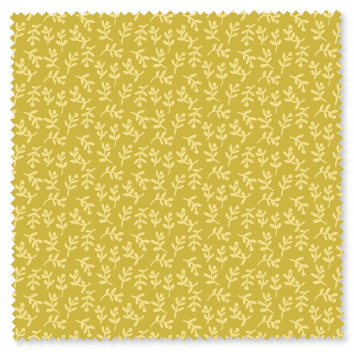 Felicity Fabrics Basics Florets Mustard