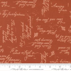 Moda Fabrics Songbook A New Page Noted Rust