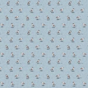Figo Fabrics Calm Waters Seagulls Blue