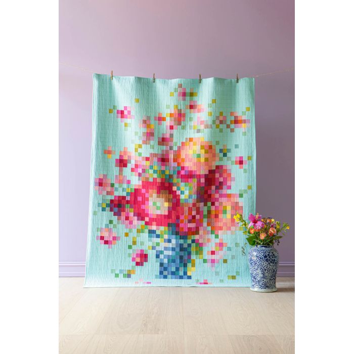 Tilda Quilt Kit Flower Vase Embroidery Quilt
