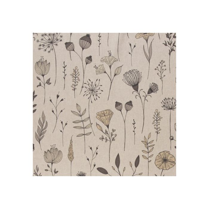 Swafing Dekostoff Amar beige mit großen Blumen und Blättern