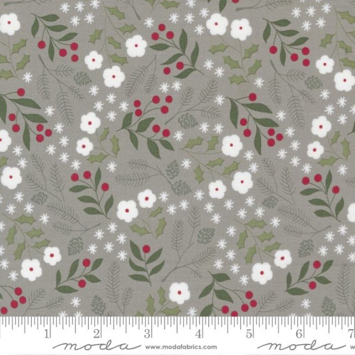 Moda Fabrics Christmas Eve Winter Botanical Dove