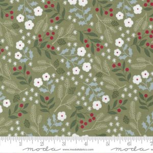 Moda Fabrics Christmas Eve Winter Botanical Pine