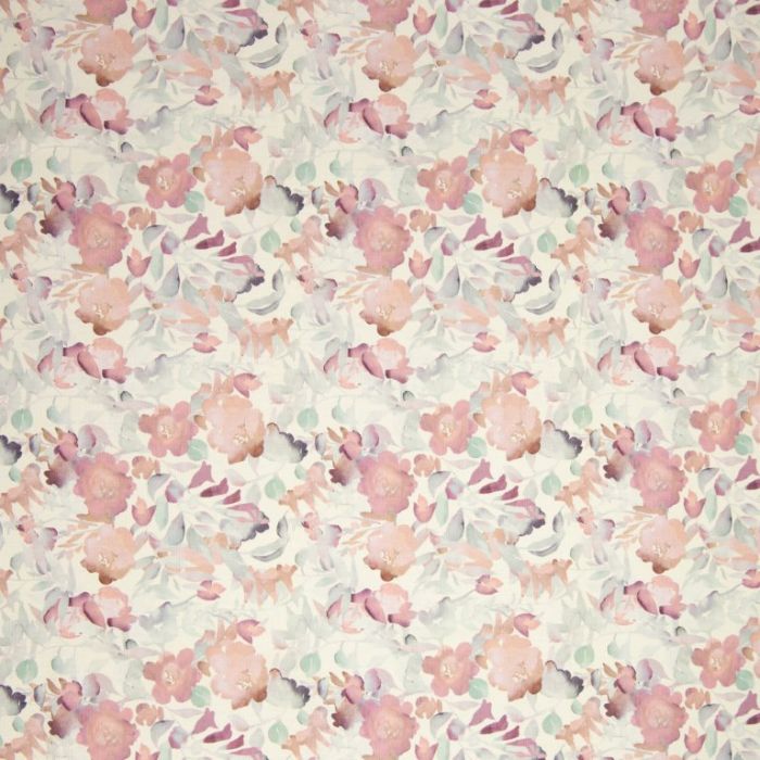 Swafing Canvas Barisa Aquarell mit Blumen und Blättern