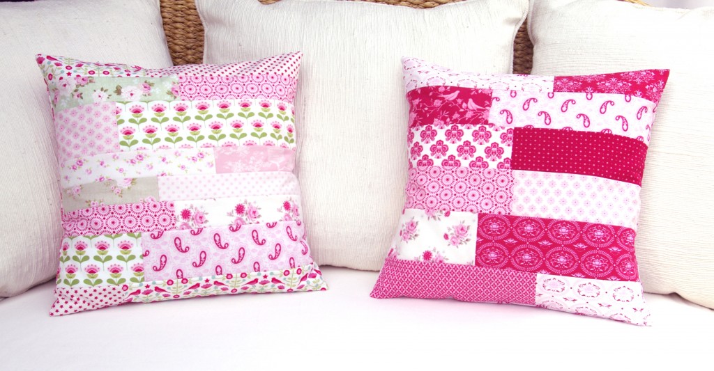 Kissenbezug Tilda Patchwork Streifen