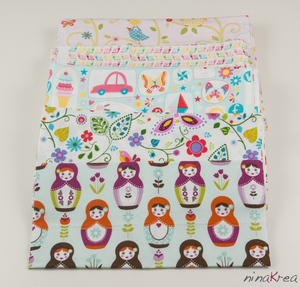 Stoffauswahl Babydecke