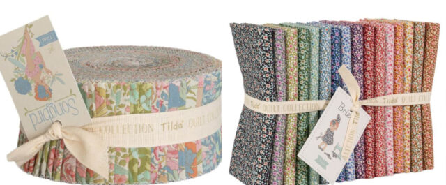 Precuts für Patchwork – Fat Quarter Bundle und Jelly Roll aus bunten Patchworkstoffen