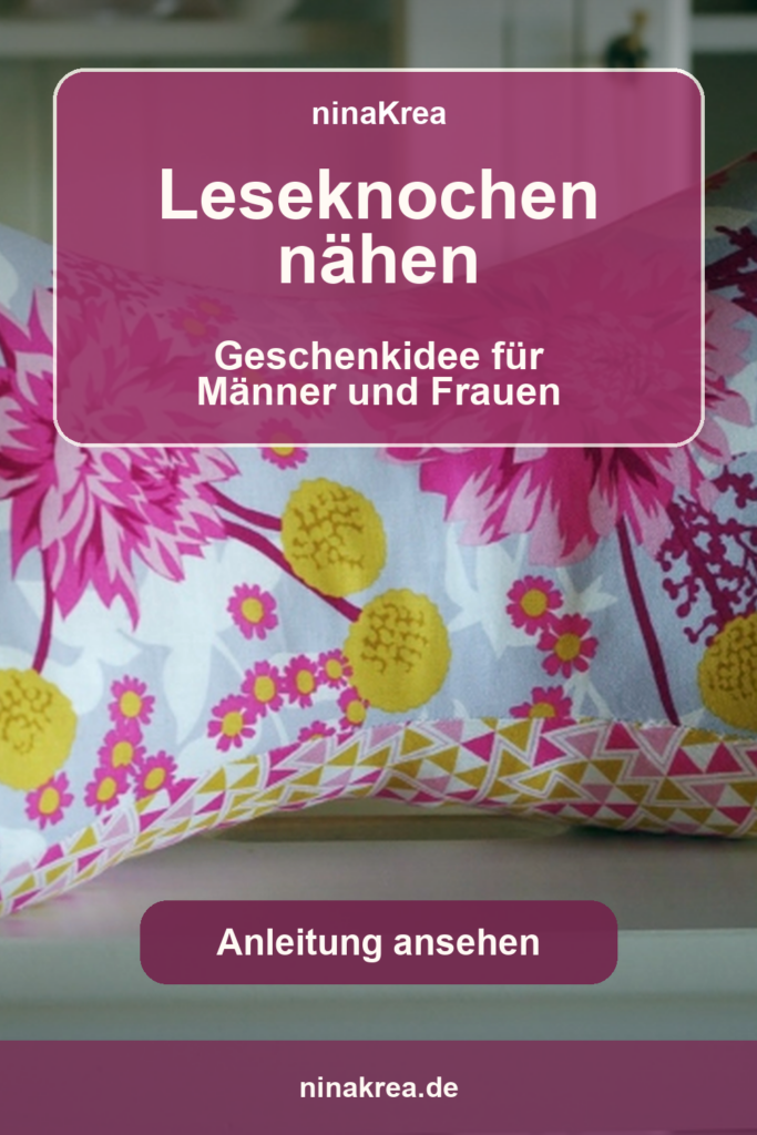 Leseknochen nähen Geschenkidee für Männer und Frauen