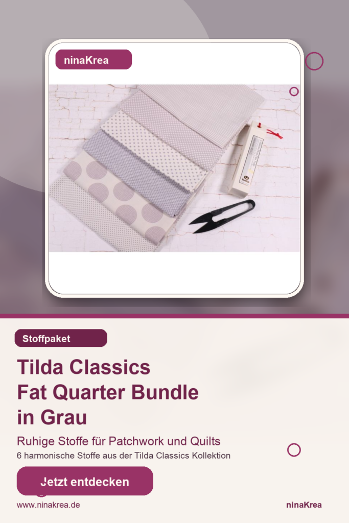 Tilda Classics Fat Quarter Bundle grau Pinterest Pin