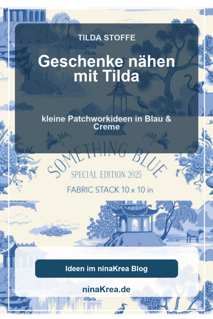 Geschenke nähen mit Tilda-Stoffen in Blau
