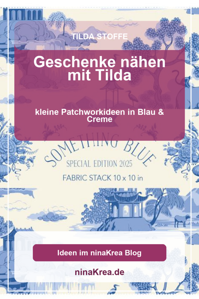 Geschenke nähen mit Tilda-Stoffen in Blau