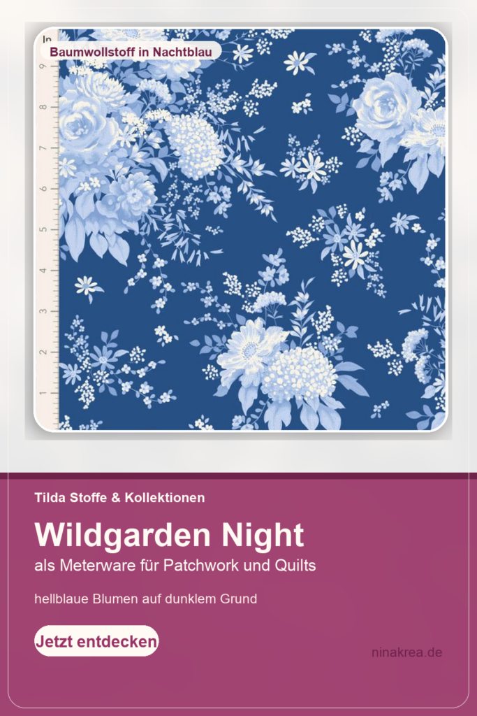 Tilda Something Blue Wildgarden Night als Meterware