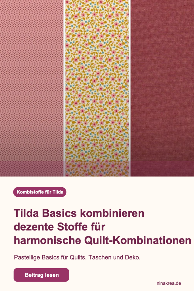 Pinterest Grafik zu Tilda Basics kombinieren