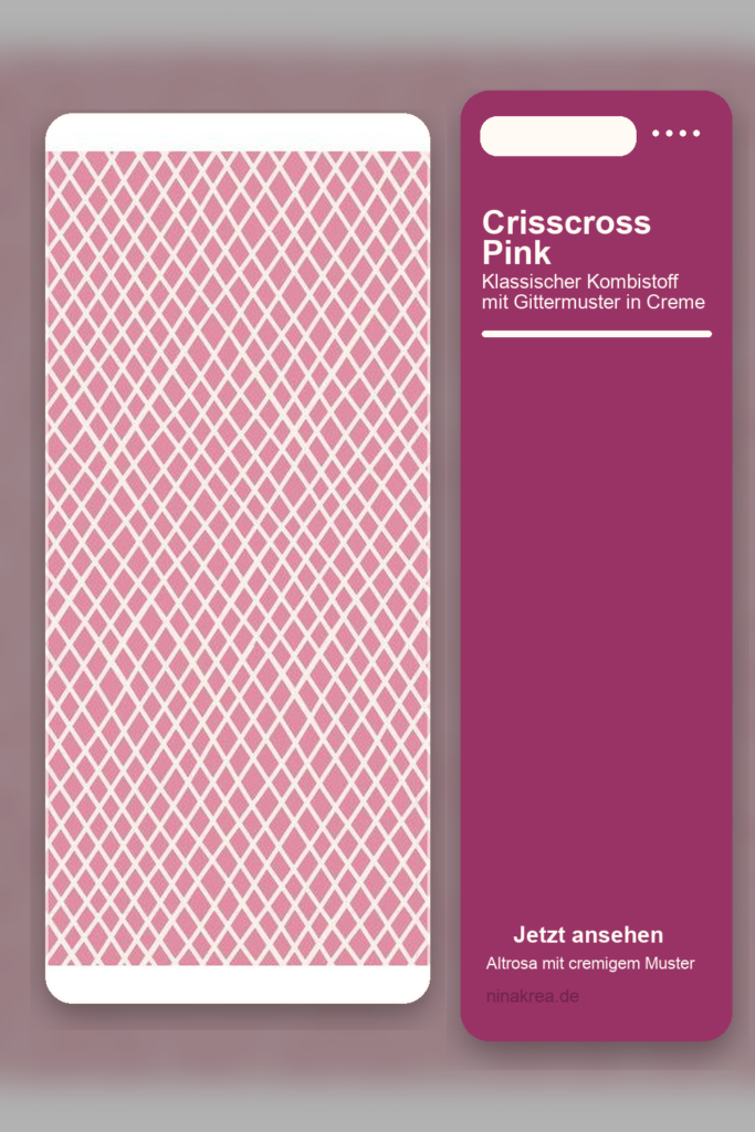 Tilda Crisscross Pink Pinterest Pin