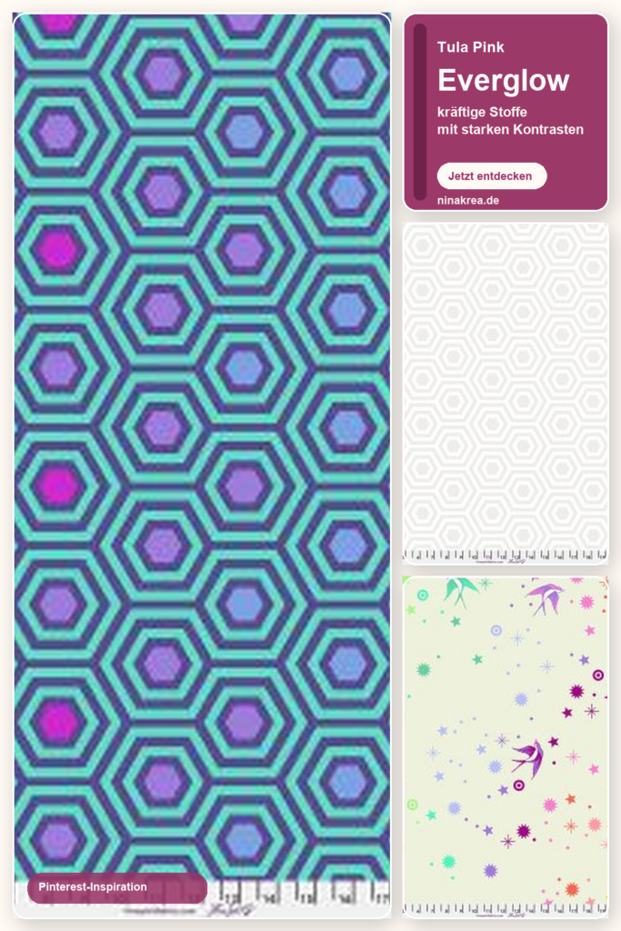Tula Pink Everglow für moderne Quilts und Stoffkombinationen