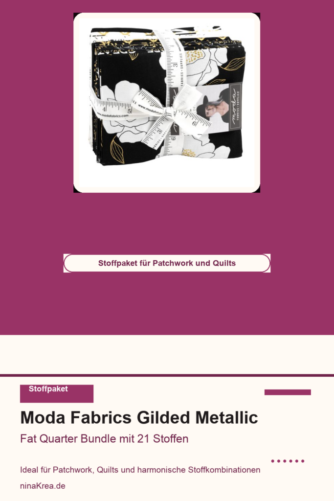 Moda Fabrics Gilded Metallic Fat Quarter Bundle für Patchwork